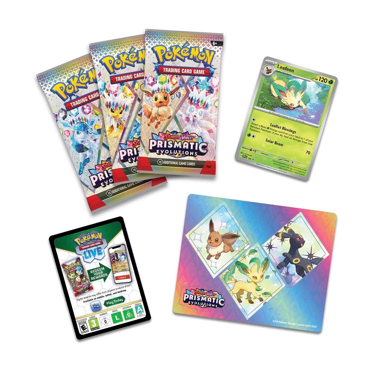 Pokémon TCG: Scarlet & Violet-Prismatic Evolutions Tech Sticker Collection (Leafeon)